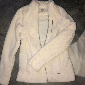 Plush ivory Calvin Klein jacket